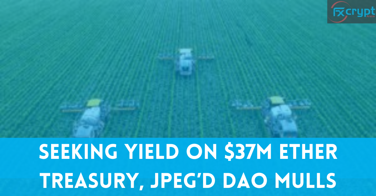 Seeking Yield on $37M Ether Treasury, JPEG’d DAO Mulls Airdrop Farming