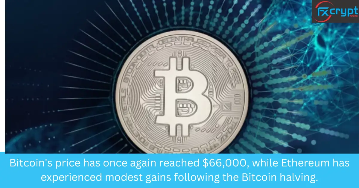 Bitcoin’s price has once again reached $66,000, while Ethereum has experienced modest gains following the Bitcoin halving