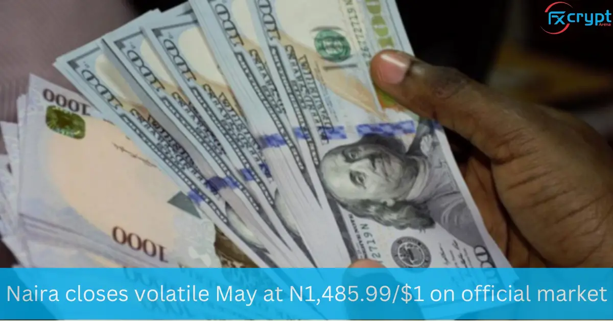 Naira closes volatile May at N1,485.99/$1 on official market